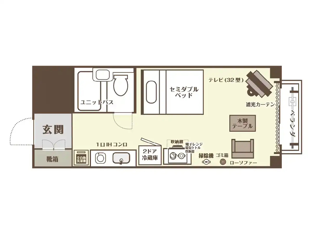 エリアワン帯広の間取り写真