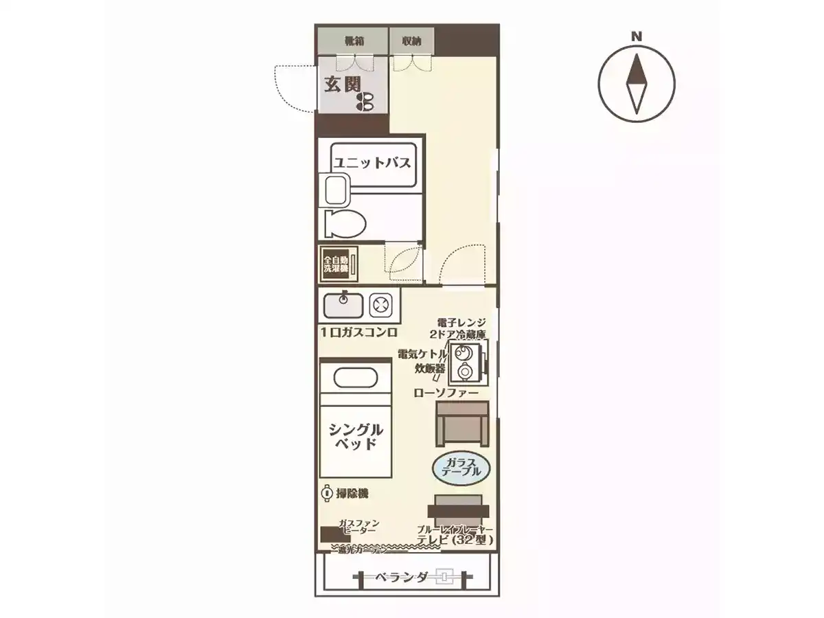 エリアワン青森の間取り写真