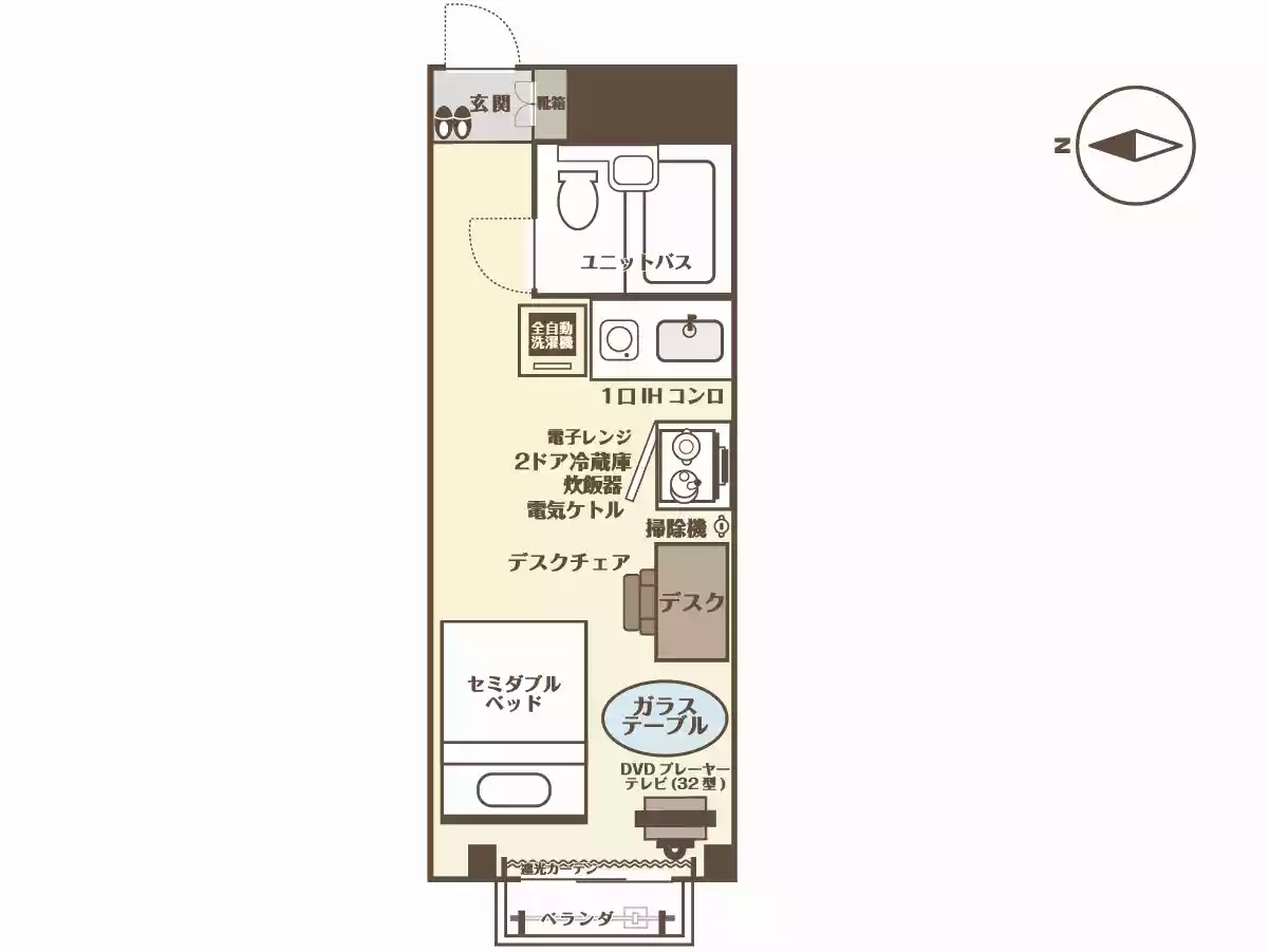 エリアワン弘前の間取り写真