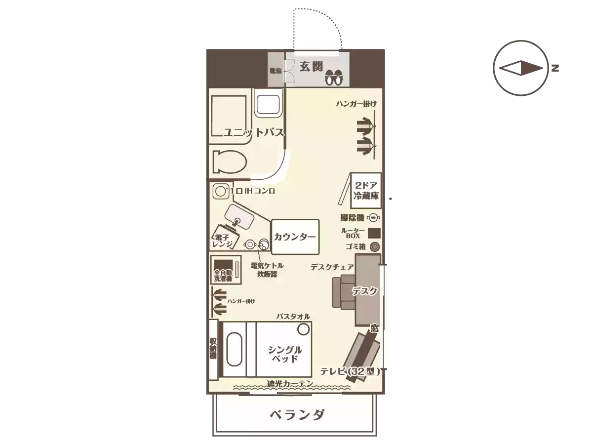 エリアワン高松瓦町の間取り写真