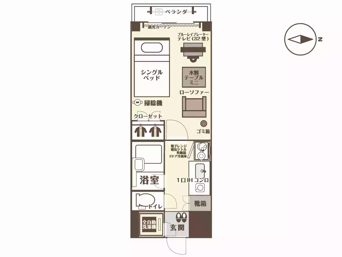 エリアワン久留米駅前の間取り写真