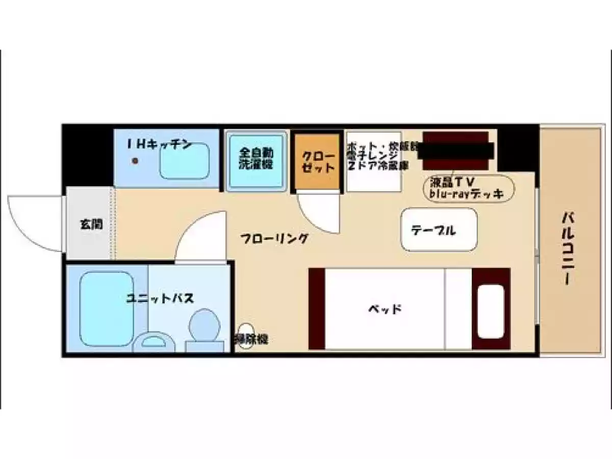 エリアワン小倉の間取り写真