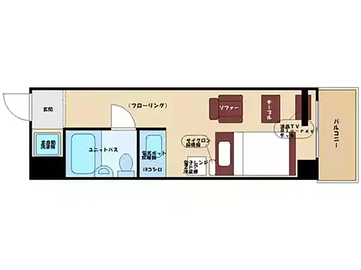 エリアワン大分県庁前の間取り写真