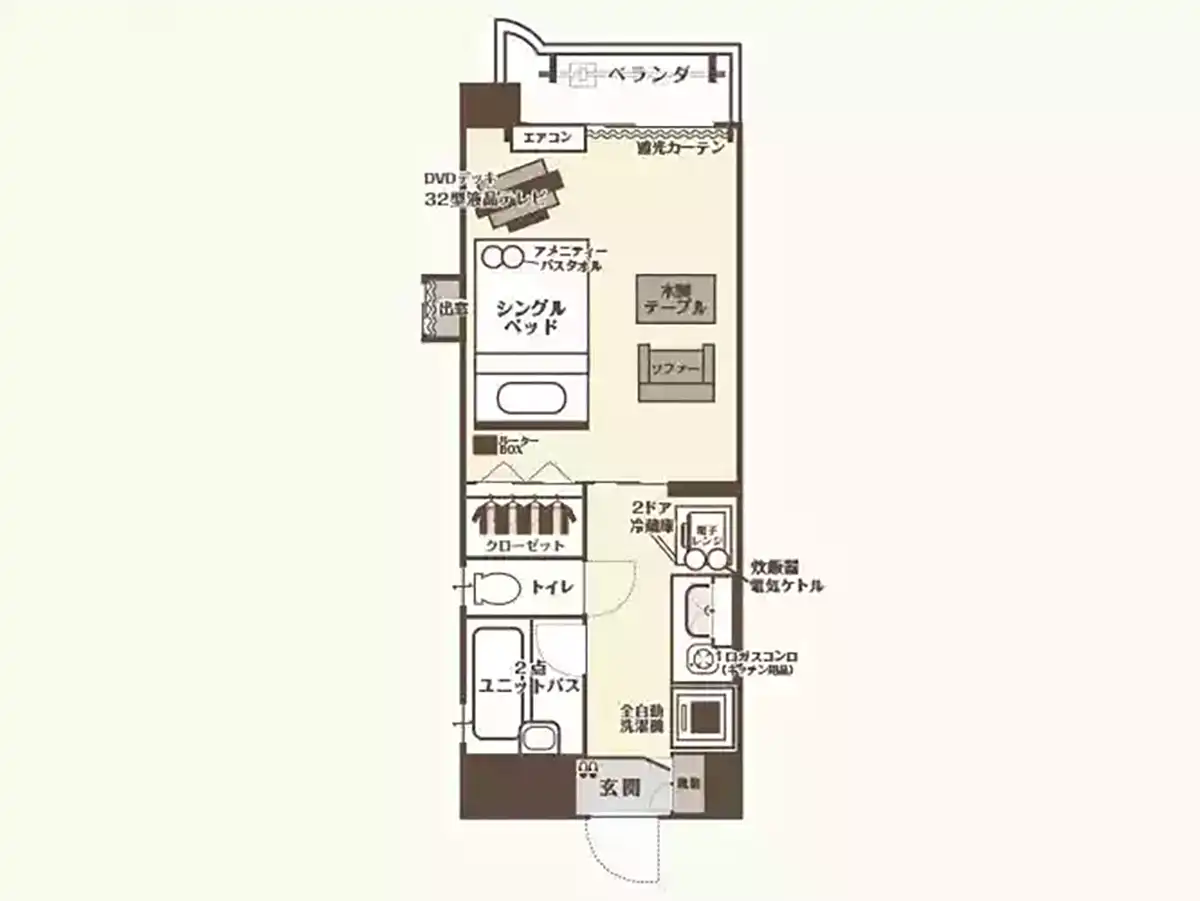 エリアワン宮崎オクトワールの間取り写真