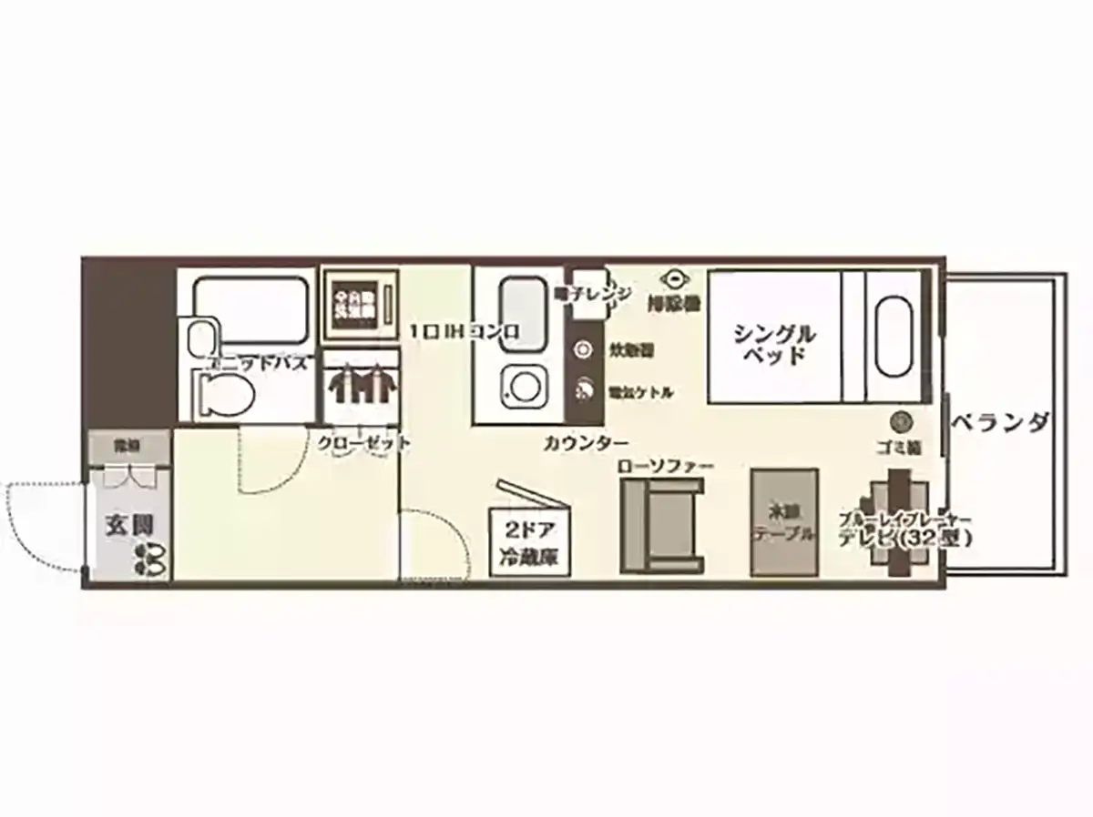 エリアワン延岡駅前の間取り写真