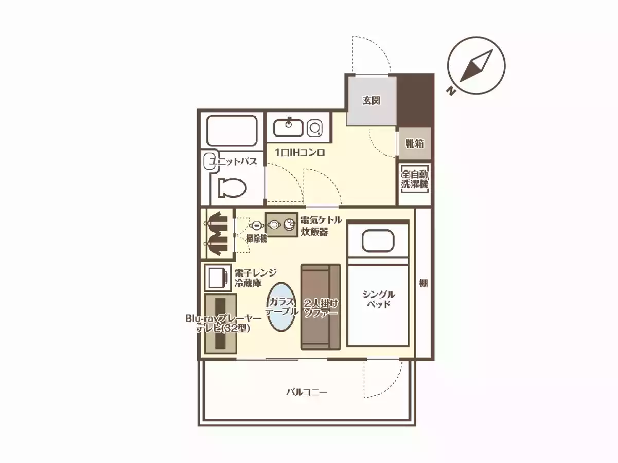 エリアワン神戸三ノ宮駅前の間取り写真