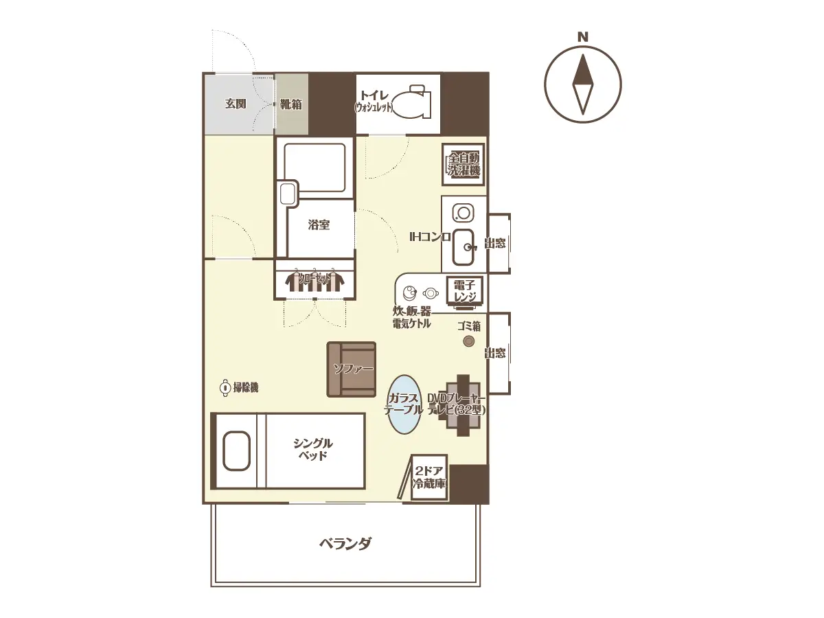 エリアワン岡山大学病院前の間取り写真