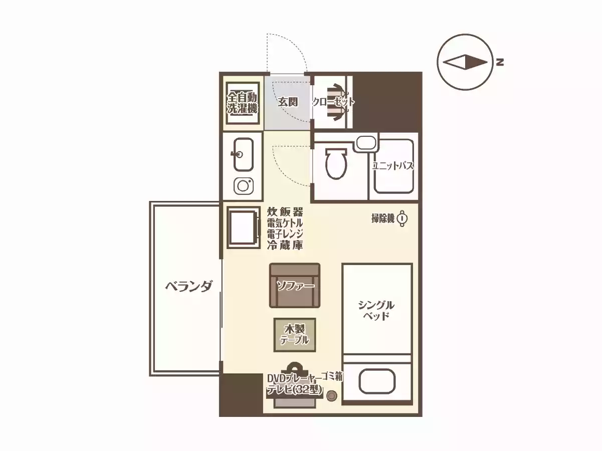 エリアワン岡山駅北の間取り写真