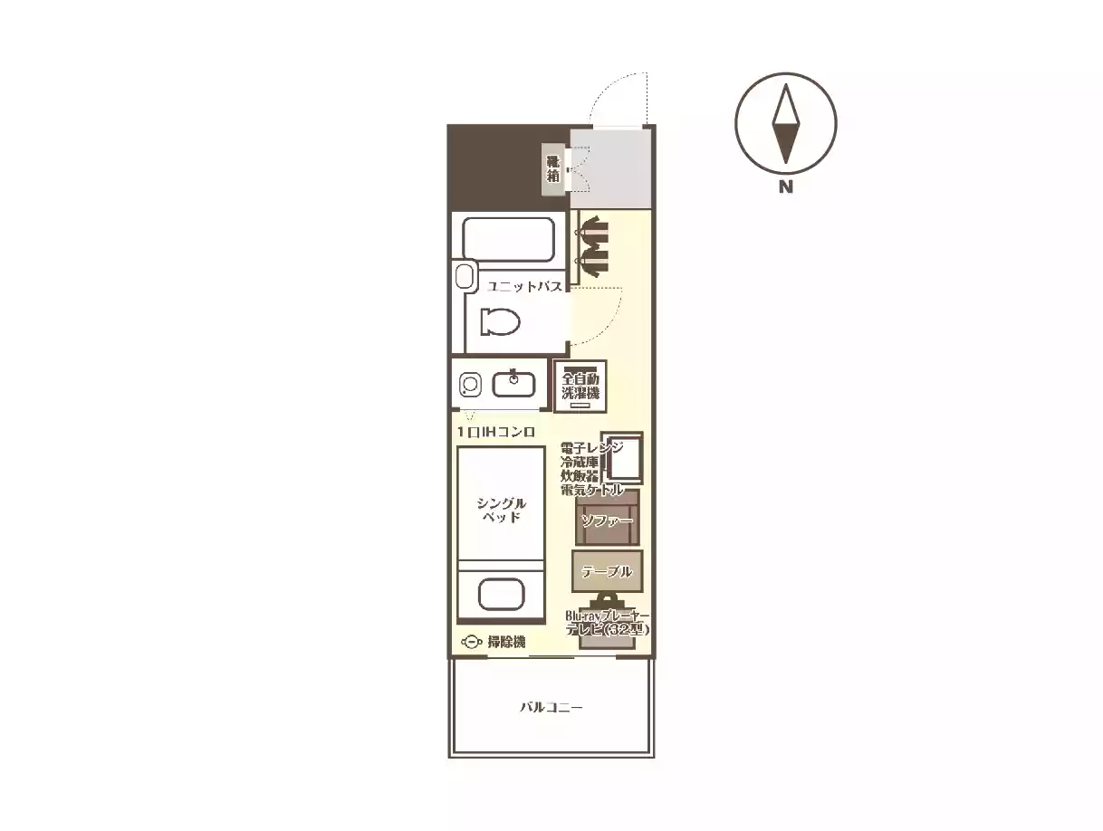 エリアワン福山城公園の間取り写真