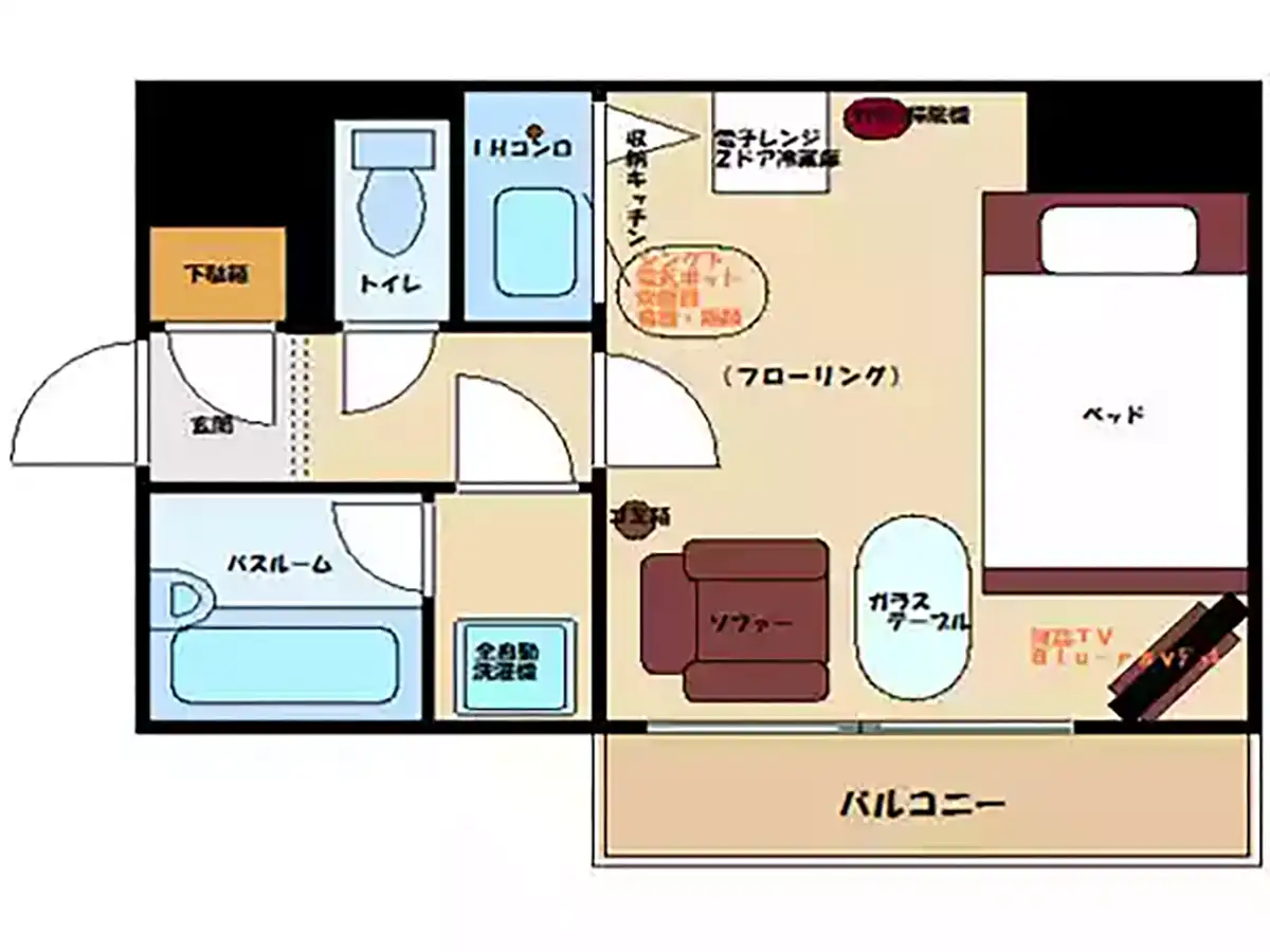 エリアワン大分駅前の間取り写真