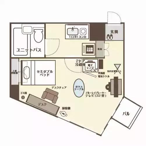 エリアワン鹿児島天文館の間取り写真