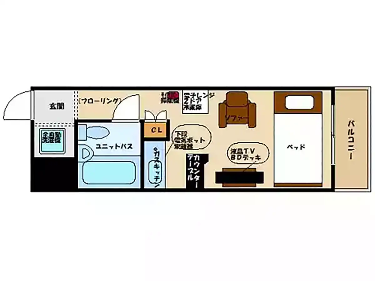 エリアワン和歌山三木町の間取り写真