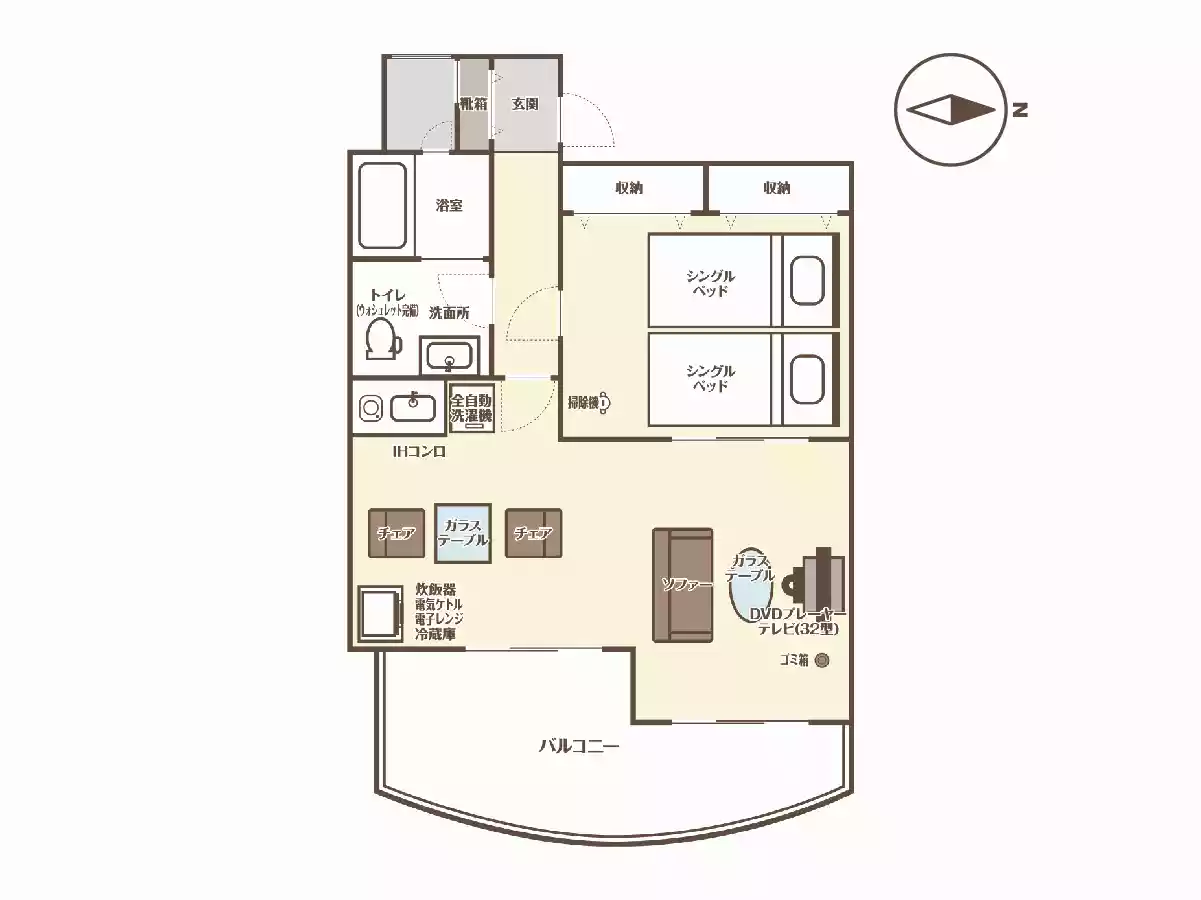 エリアワン大鳴門の間取り写真