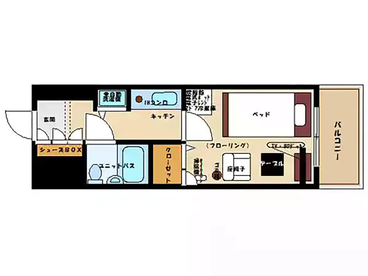 エリアワン佐賀松原の間取り写真