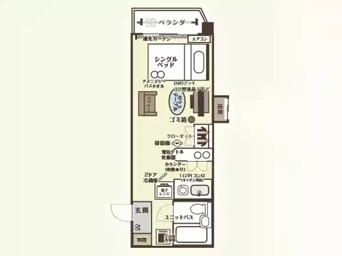 エリアワン山梨甲府駅前の間取り写真