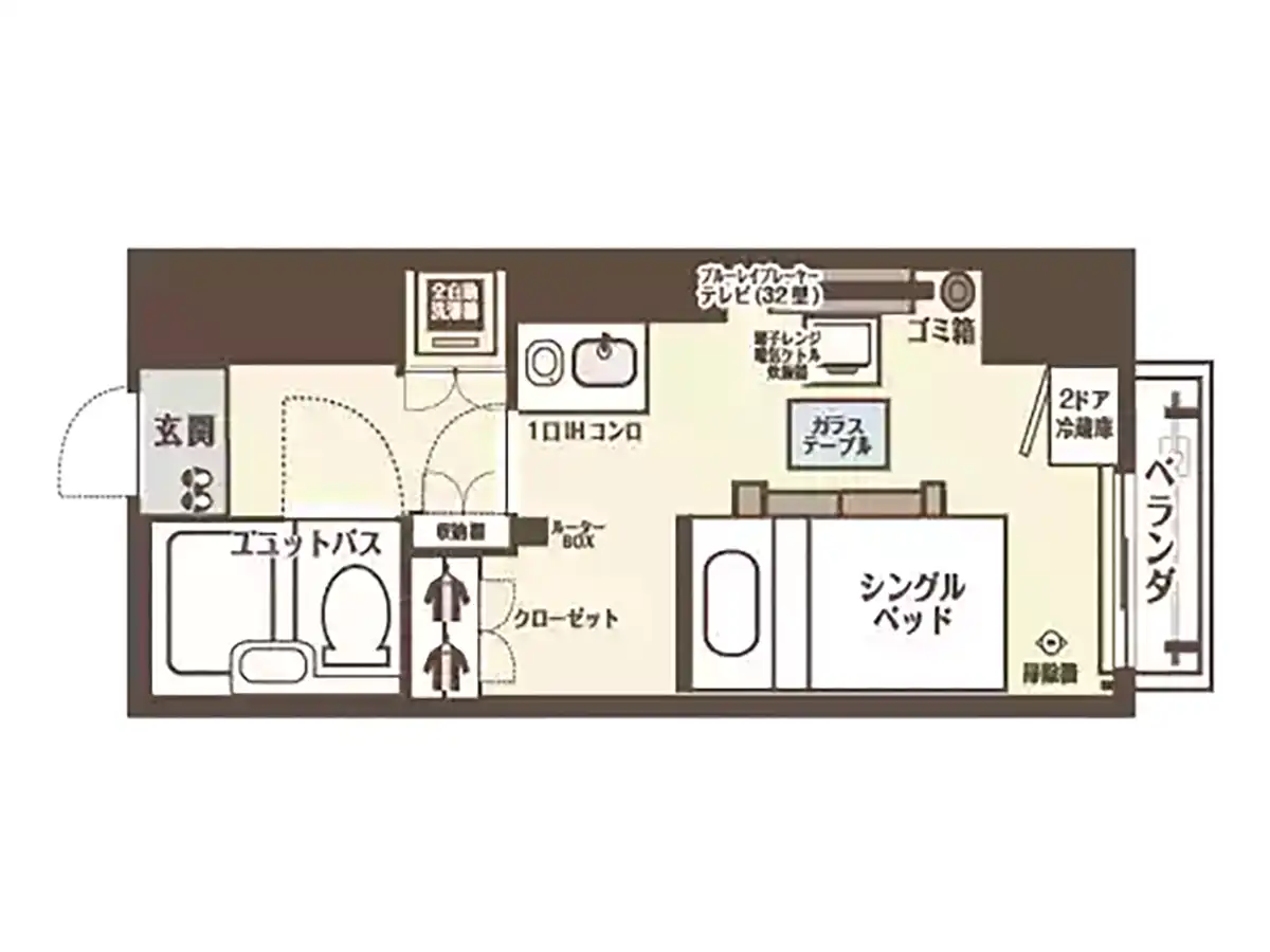 エリアワン長岡駅の間取り写真