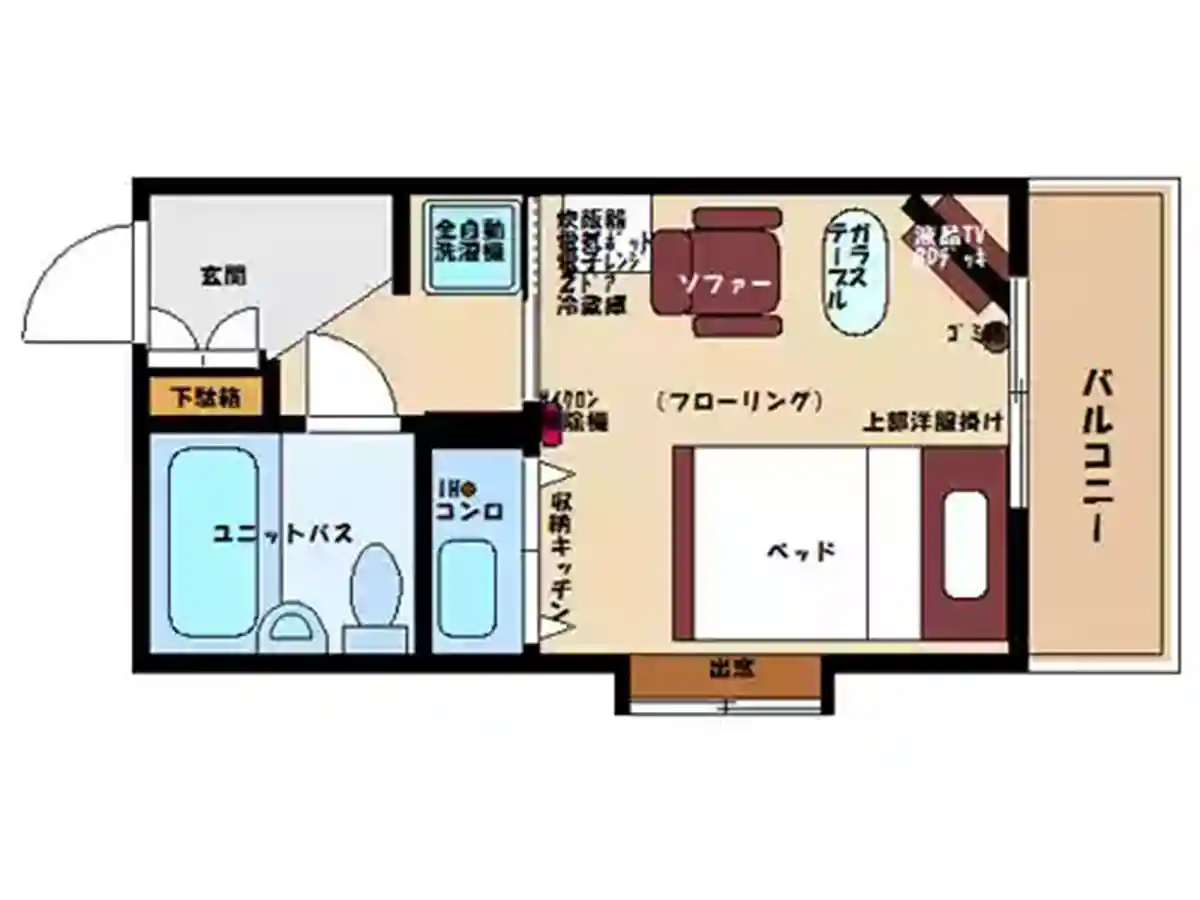 エリアワン鹿児島中央駅前の間取り写真