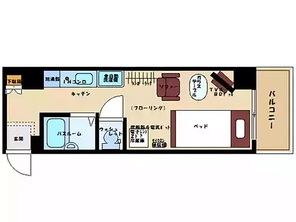 エリアワン新潟駅前の間取り写真