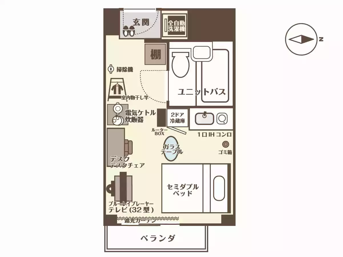 エリアワン秋田スカイパークの間取り写真