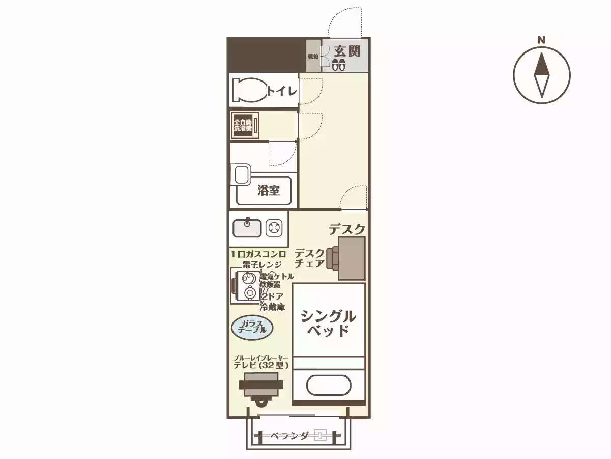 エリアワン青森の間取り写真