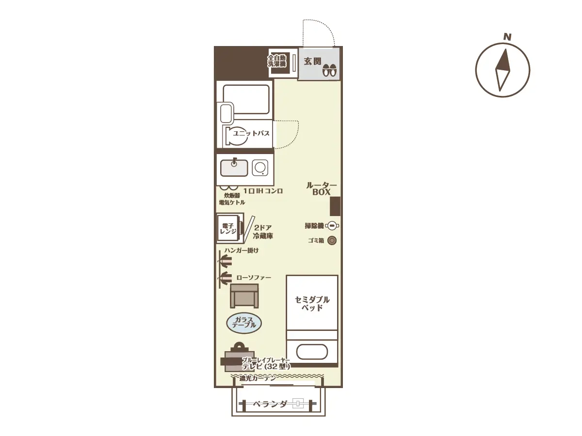 エリアワン高松桜町の間取り写真