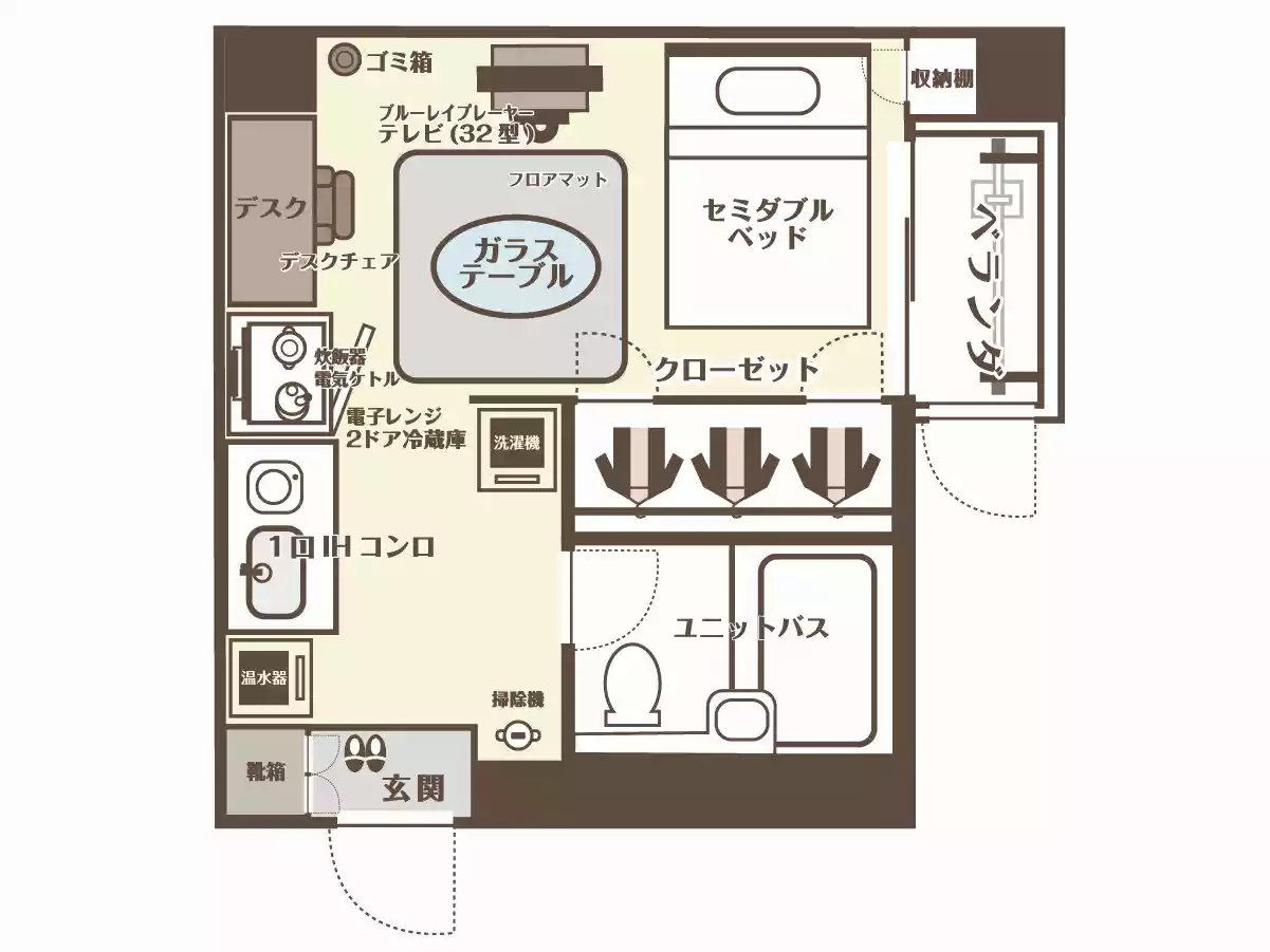 エリアワン掛川駅前の間取り写真