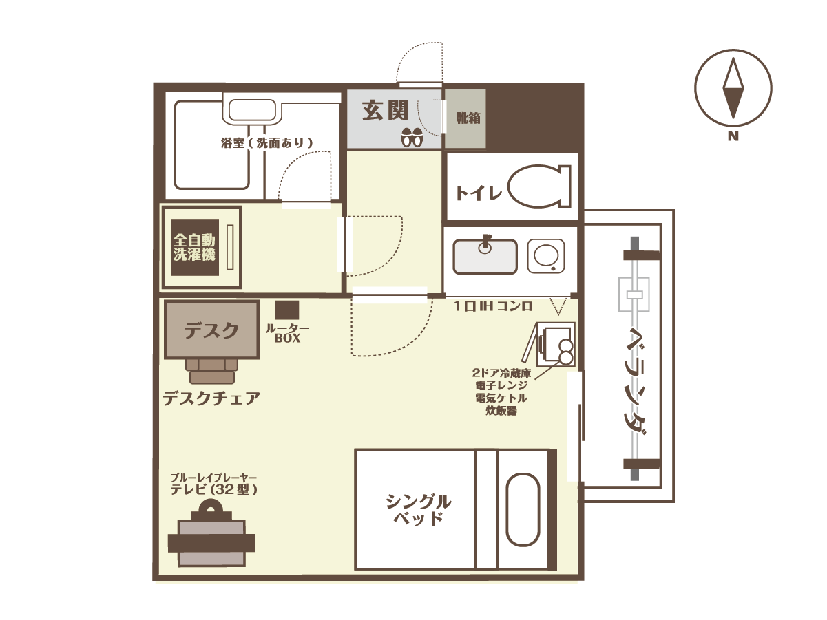 エリアワン大分駅前の間取り写真