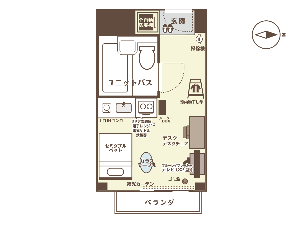 エリアワン秋田スカイパークの間取り写真