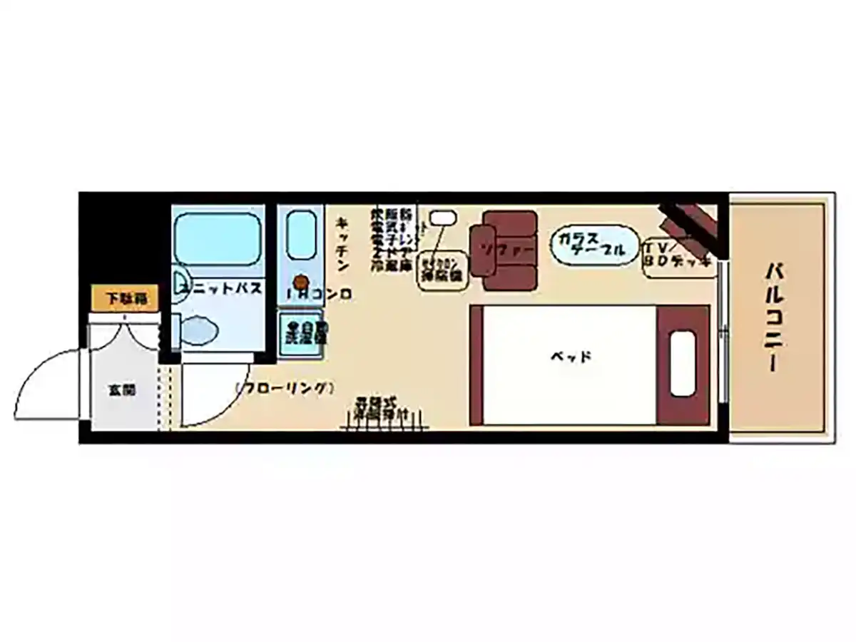 エリアワン弘前の間取り写真