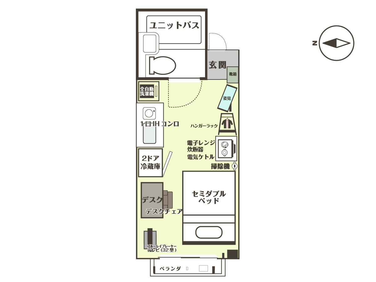 エリアワン浜松駅北口中央 の間取り写真