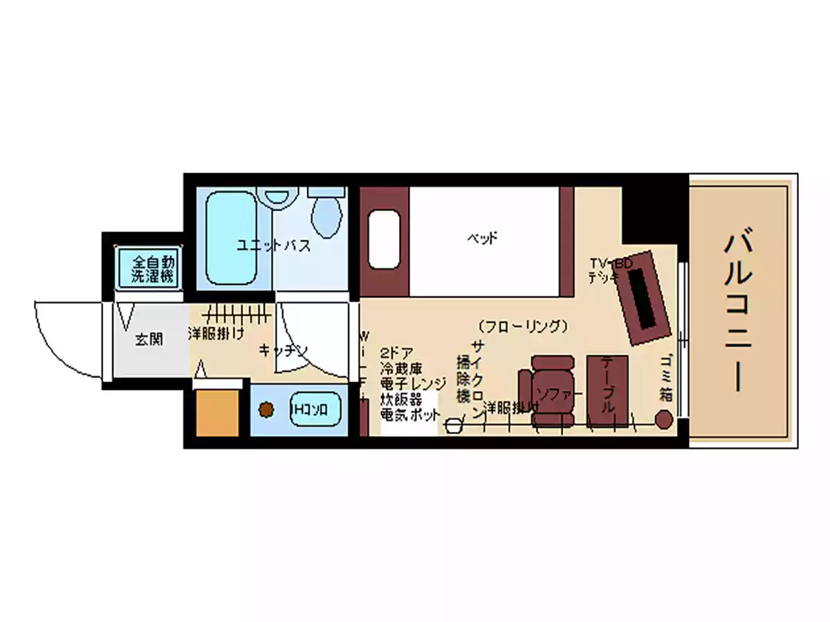 エリアワン呉駅中央の間取り写真