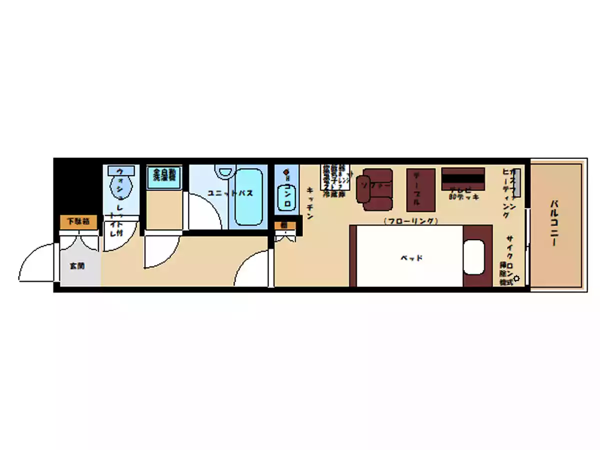 エリアワン青森の間取り写真