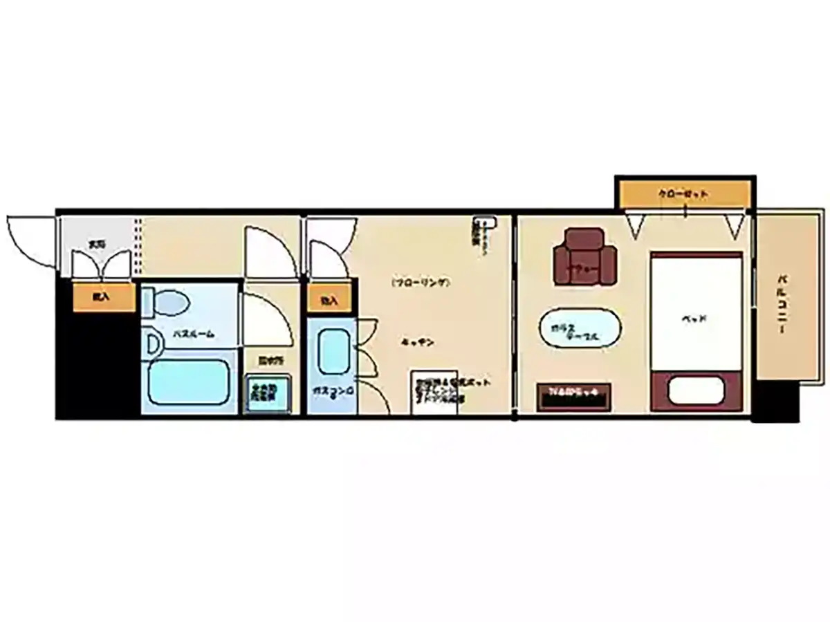 エリアワン中央弘前の間取り写真