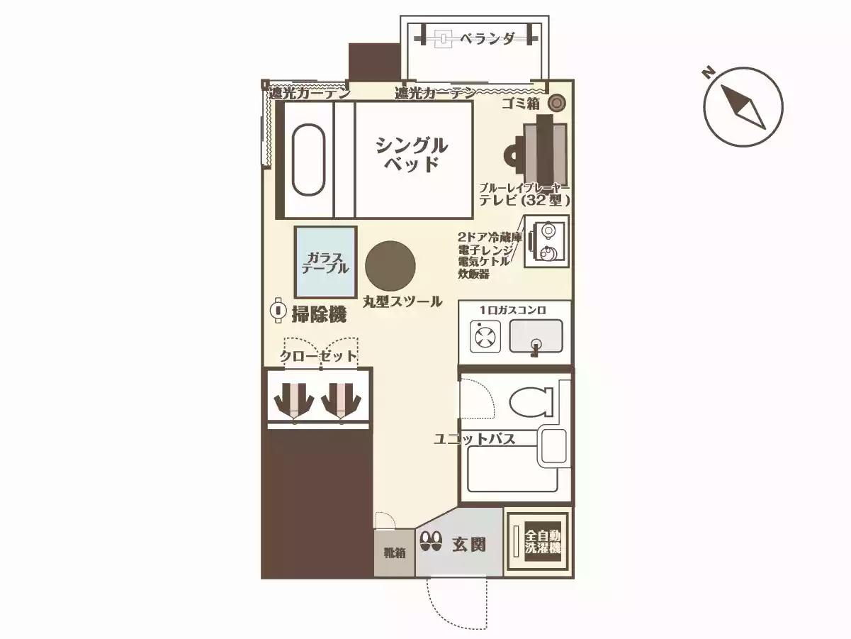 エリアワン盛岡駅前の間取り写真
