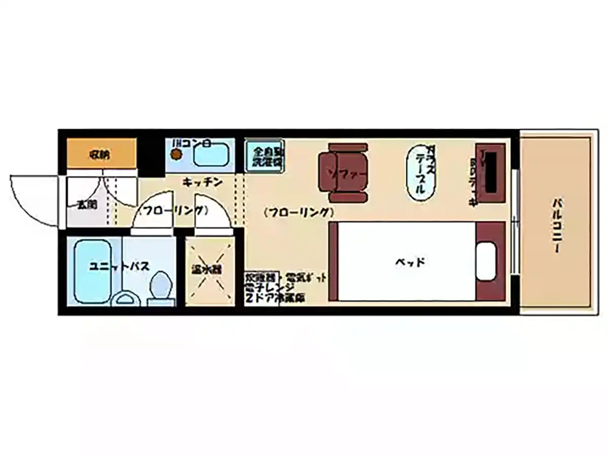 エリアワン大分高城の間取り写真