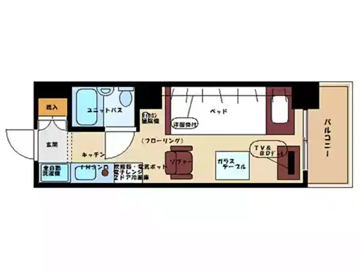 エリアワン山梨甲府駅前の間取り写真