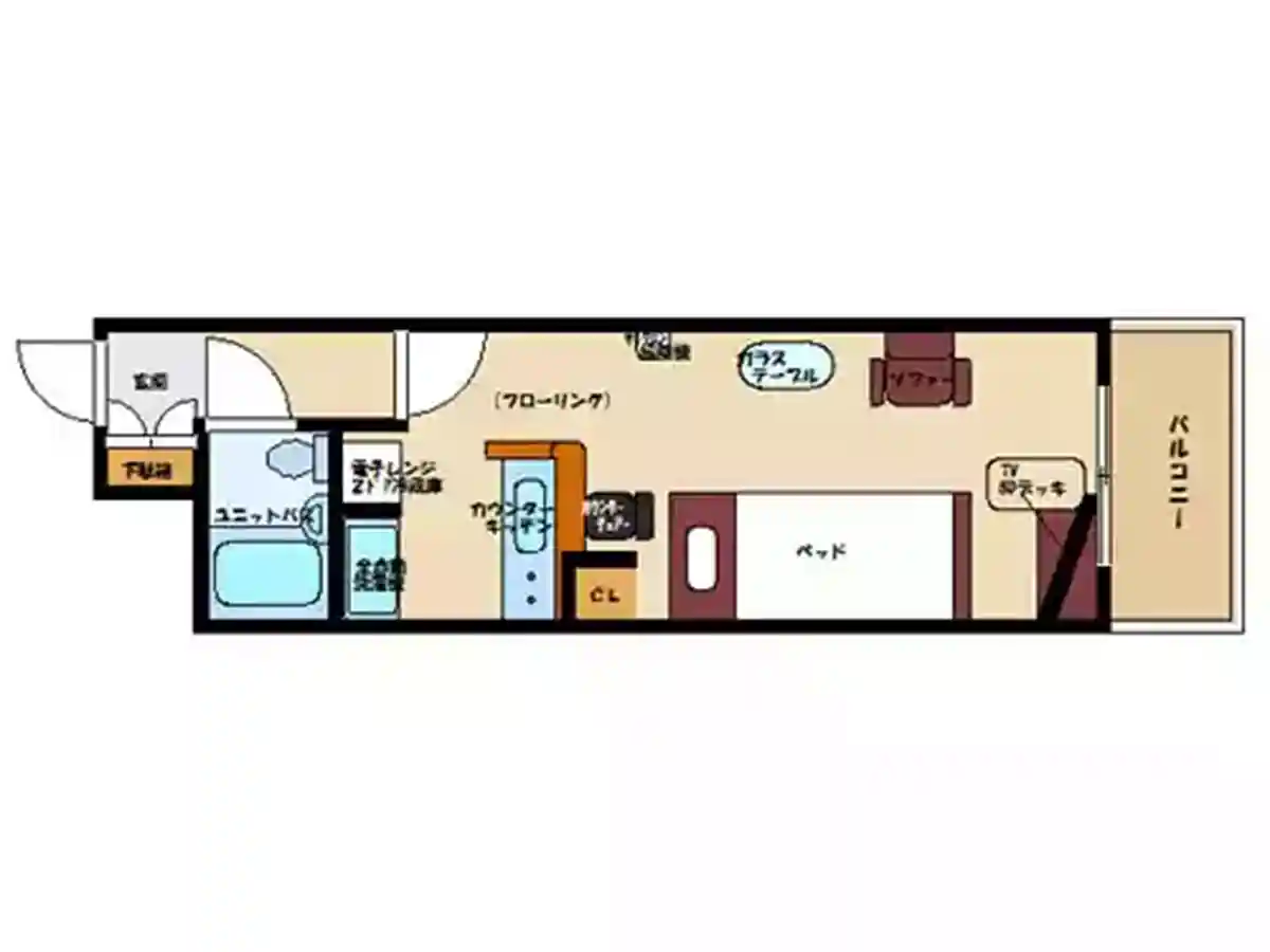 エリアワン大分県庁東の間取り写真