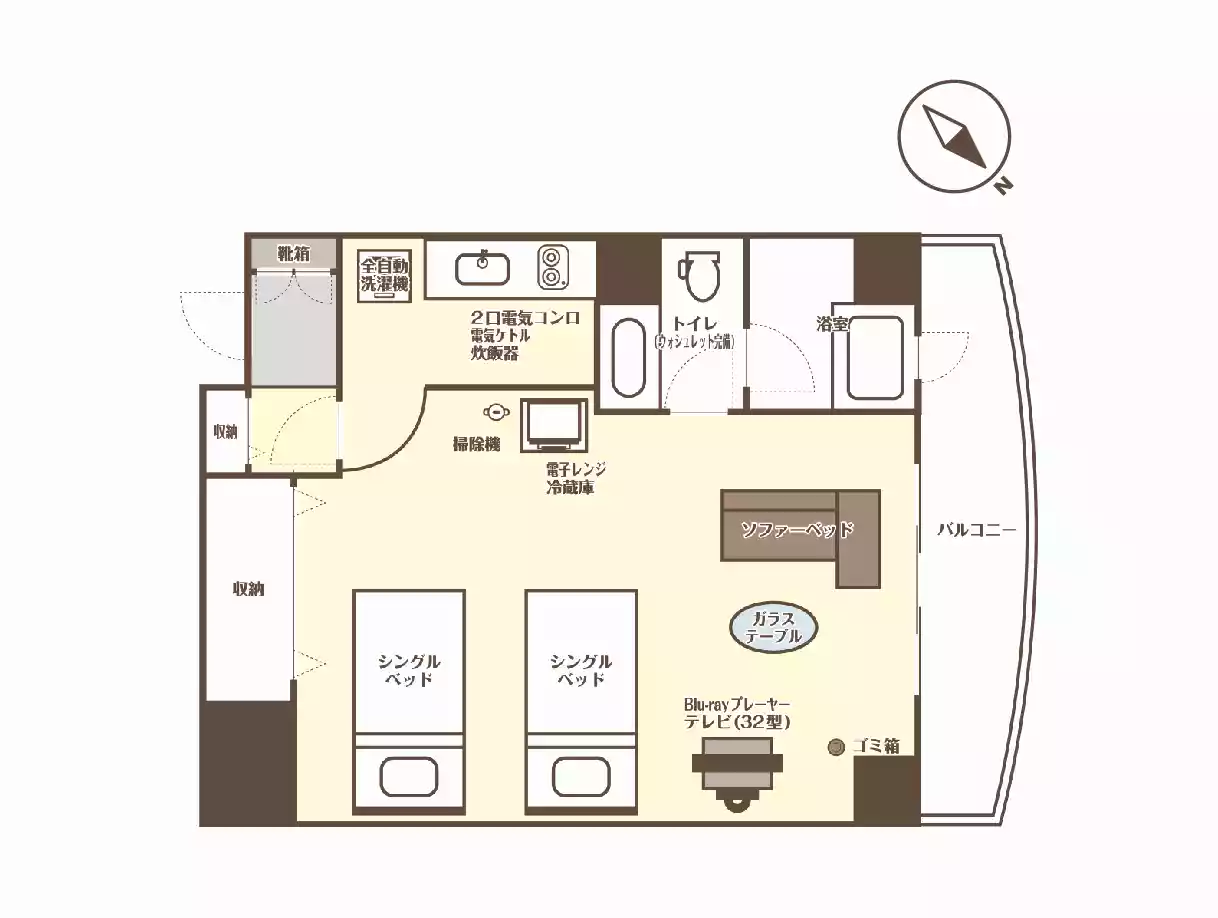 エリアワン南淡路アーティスティックの間取り写真