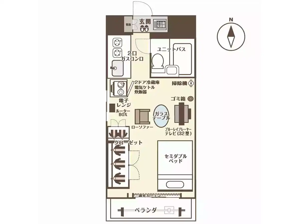 エリアワン松江駅前の間取り写真