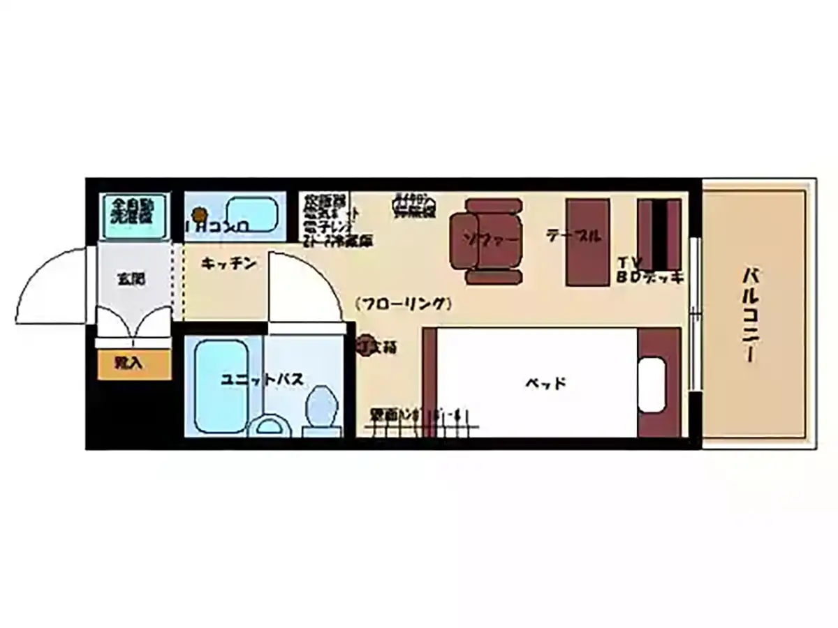 エリアワン山梨甲府駅前の間取り写真