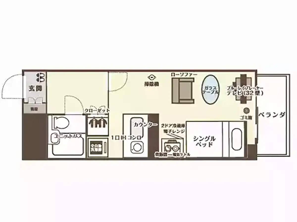 エリアワン延岡駅前の間取り写真
