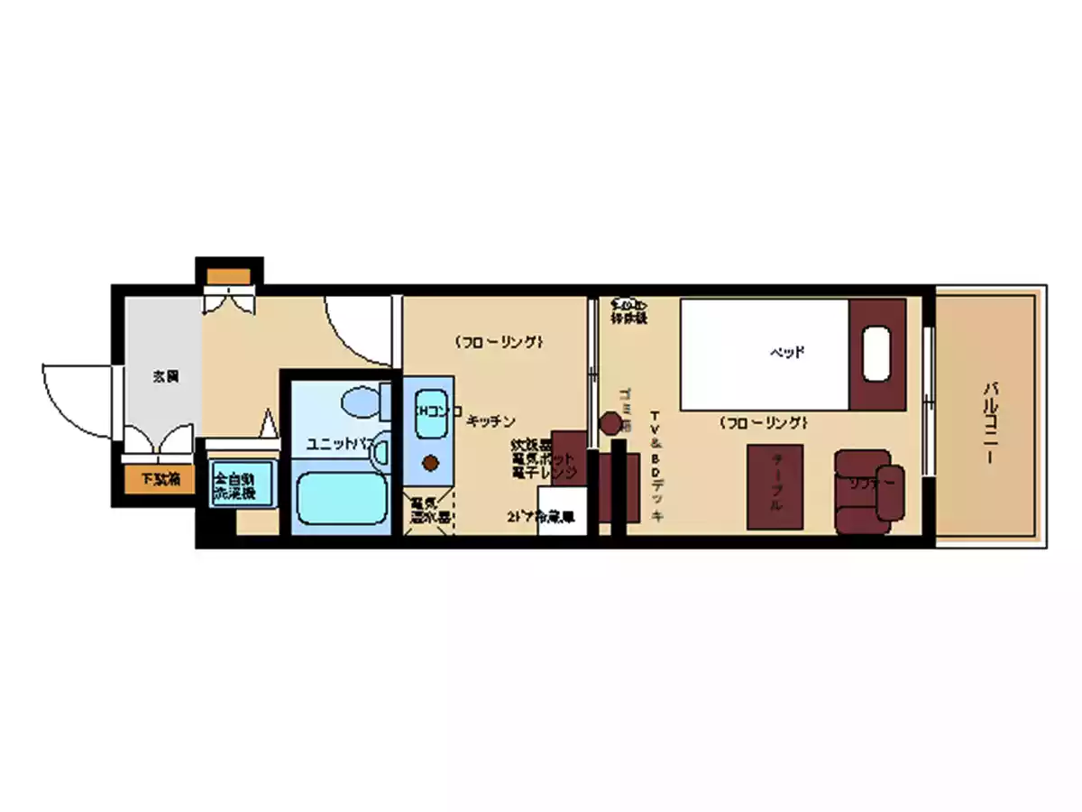 エリアワン新前橋の間取り写真