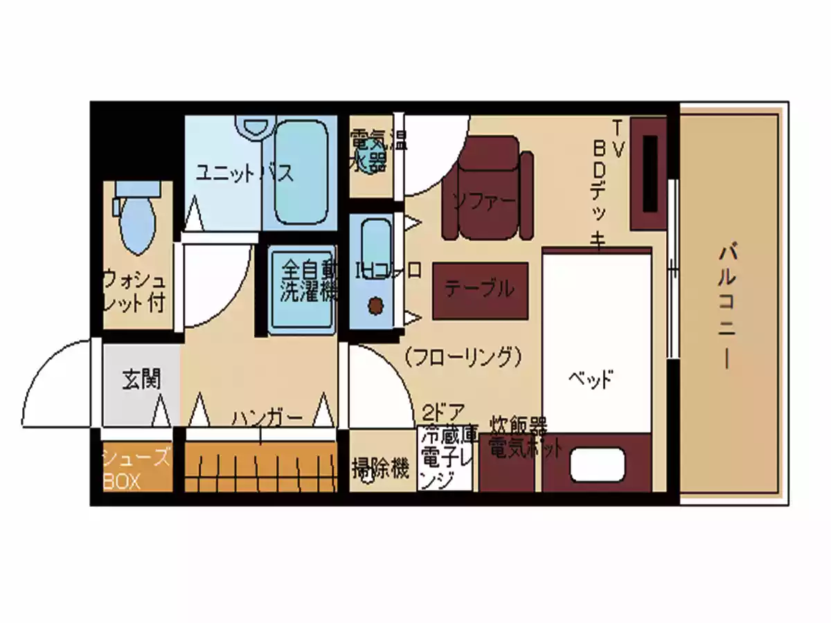 エリアワン秋田山王の間取り写真