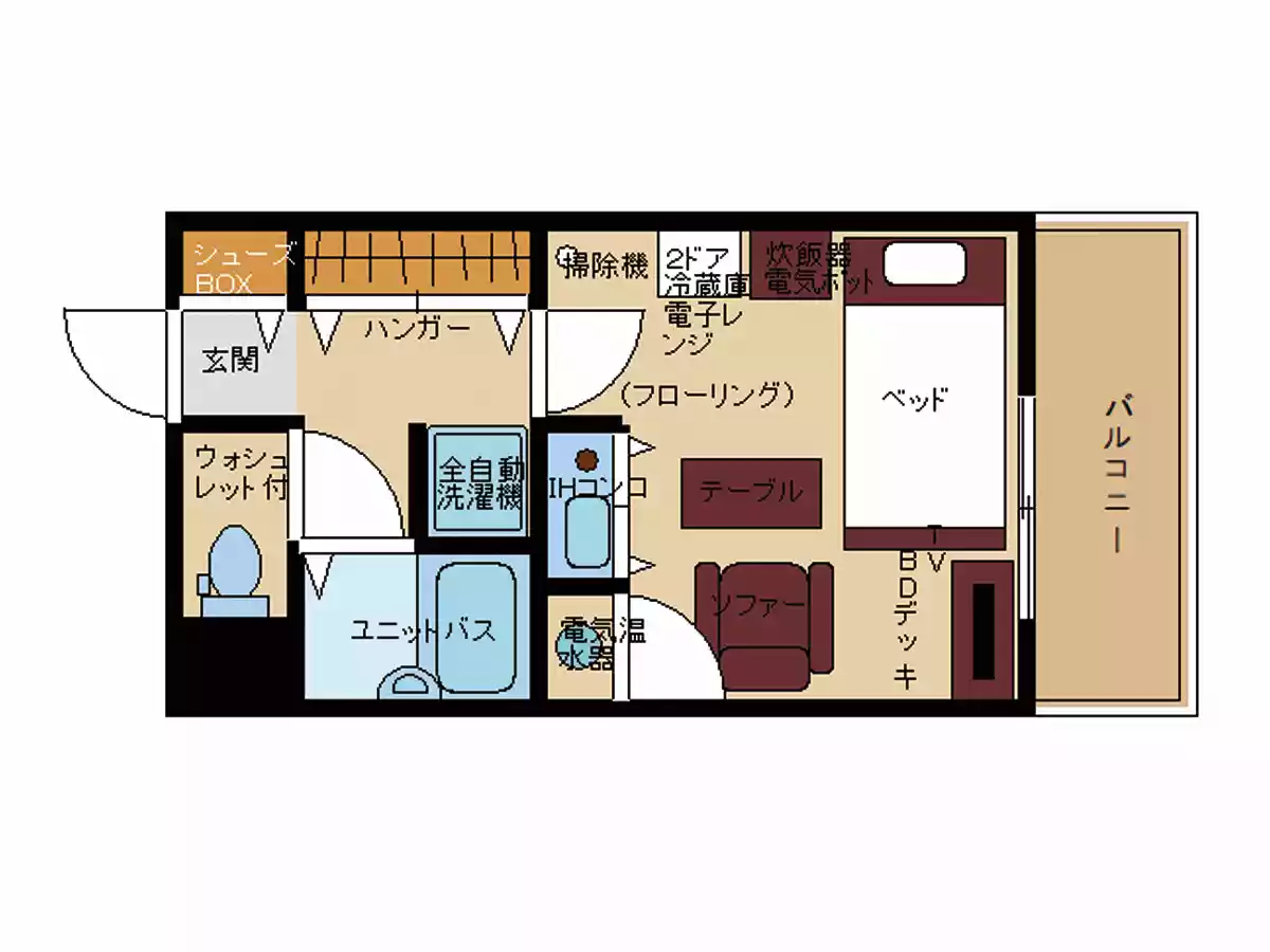 エリアワン秋田山王の間取り写真