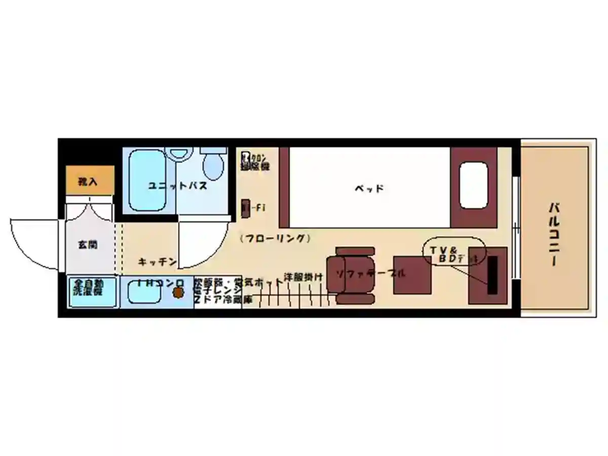 エリアワン山梨甲府駅前の間取り写真