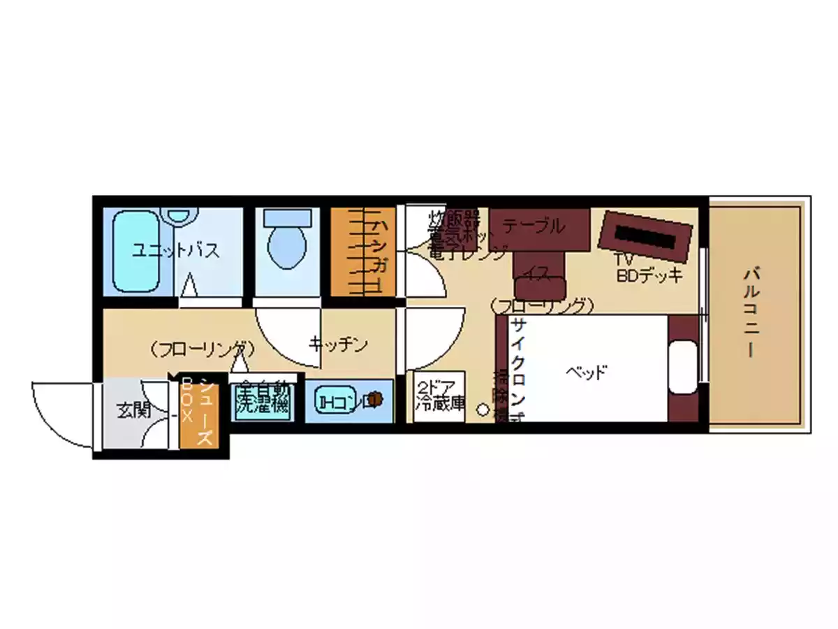 エリアワン宮崎駅南の間取り写真