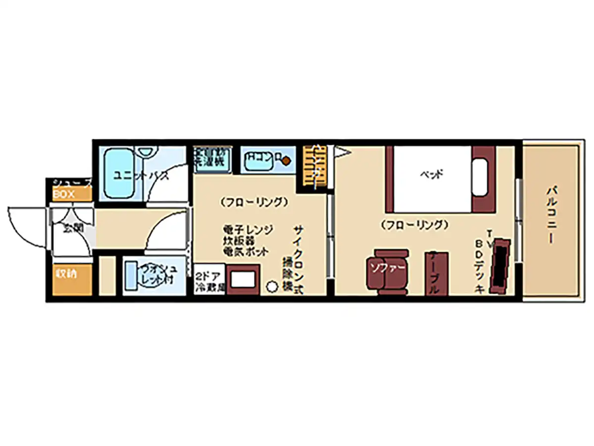 エリアワン新潟新発田駅前の間取り写真