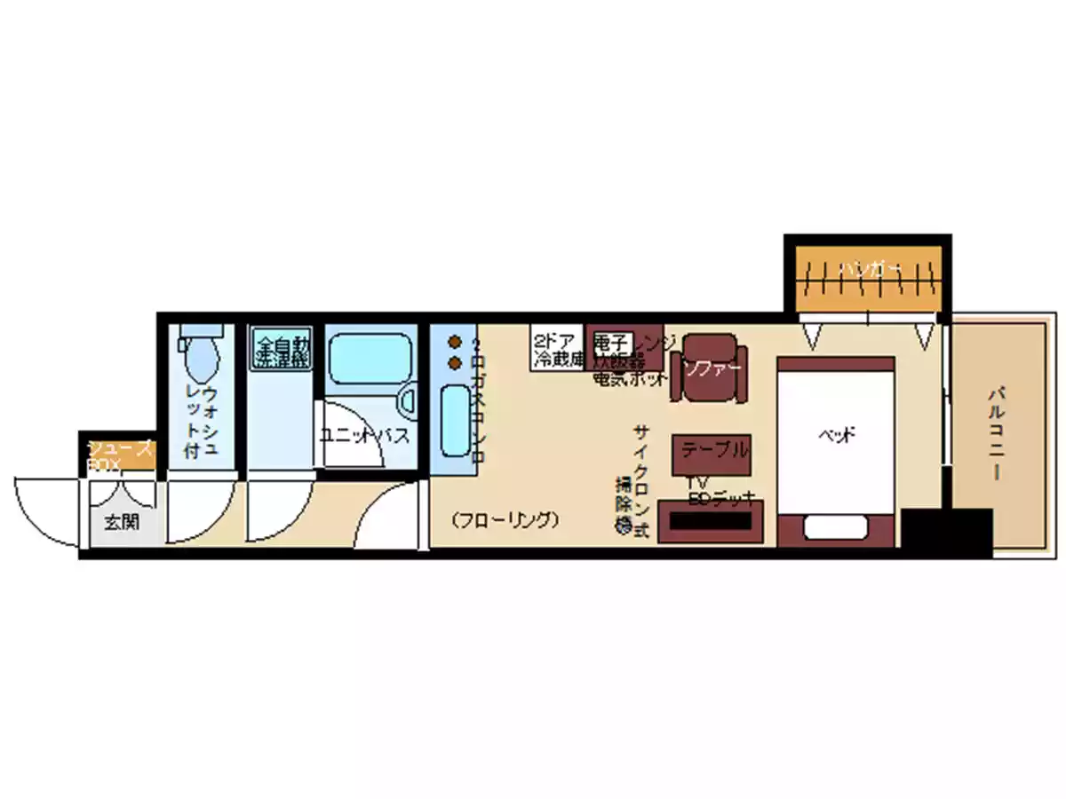 エリアワン福島会津中央の間取り写真