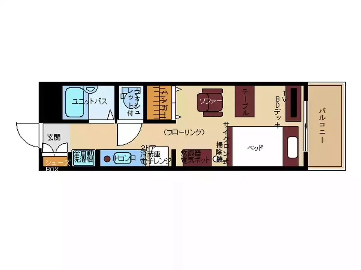 エリアワン山口宇部の間取り写真