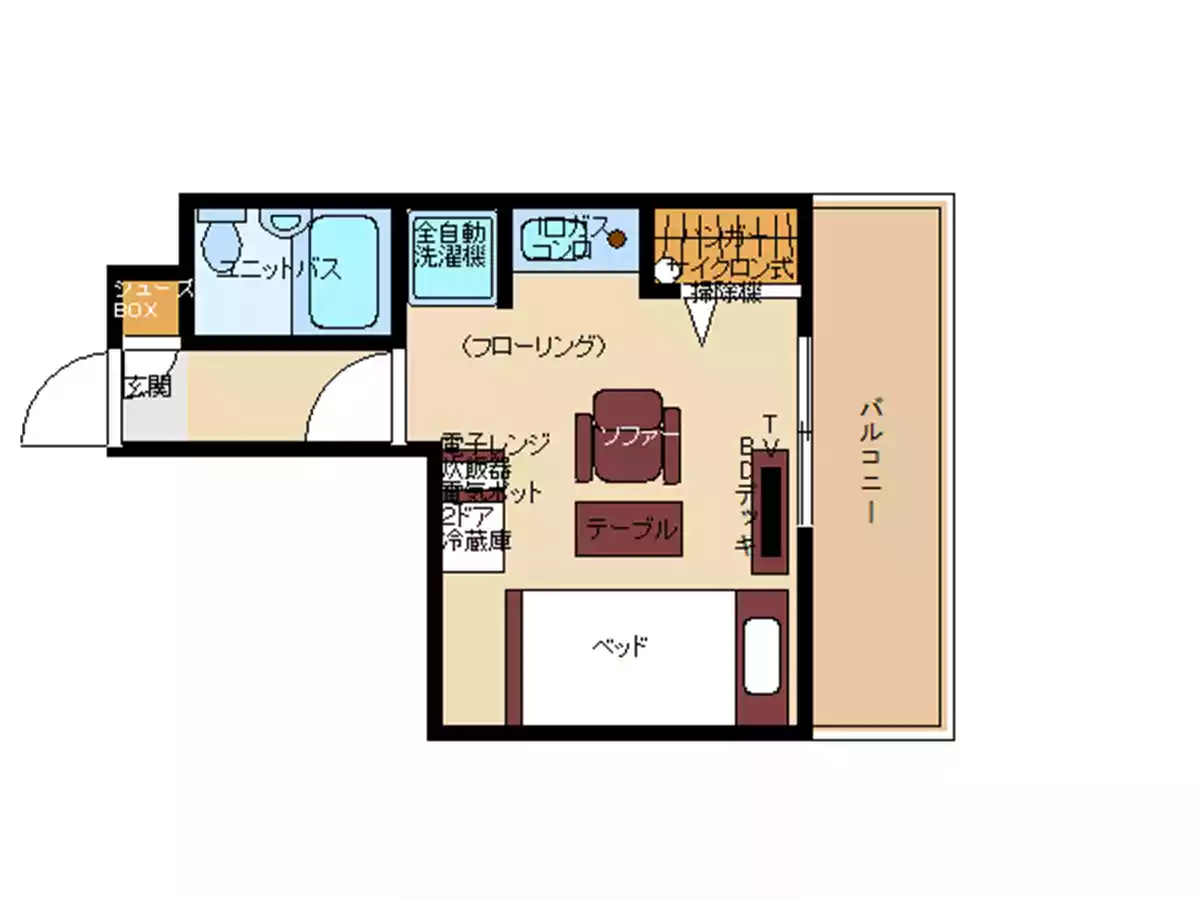 エリアワン宮崎県病院前の間取り写真